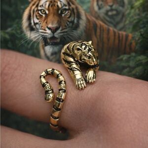 Gold Tiger Wrap Ring